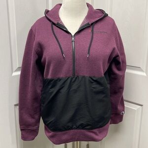 Champion Men’s Fleece 1/2 Zip Hoodie Sweatshirt Large